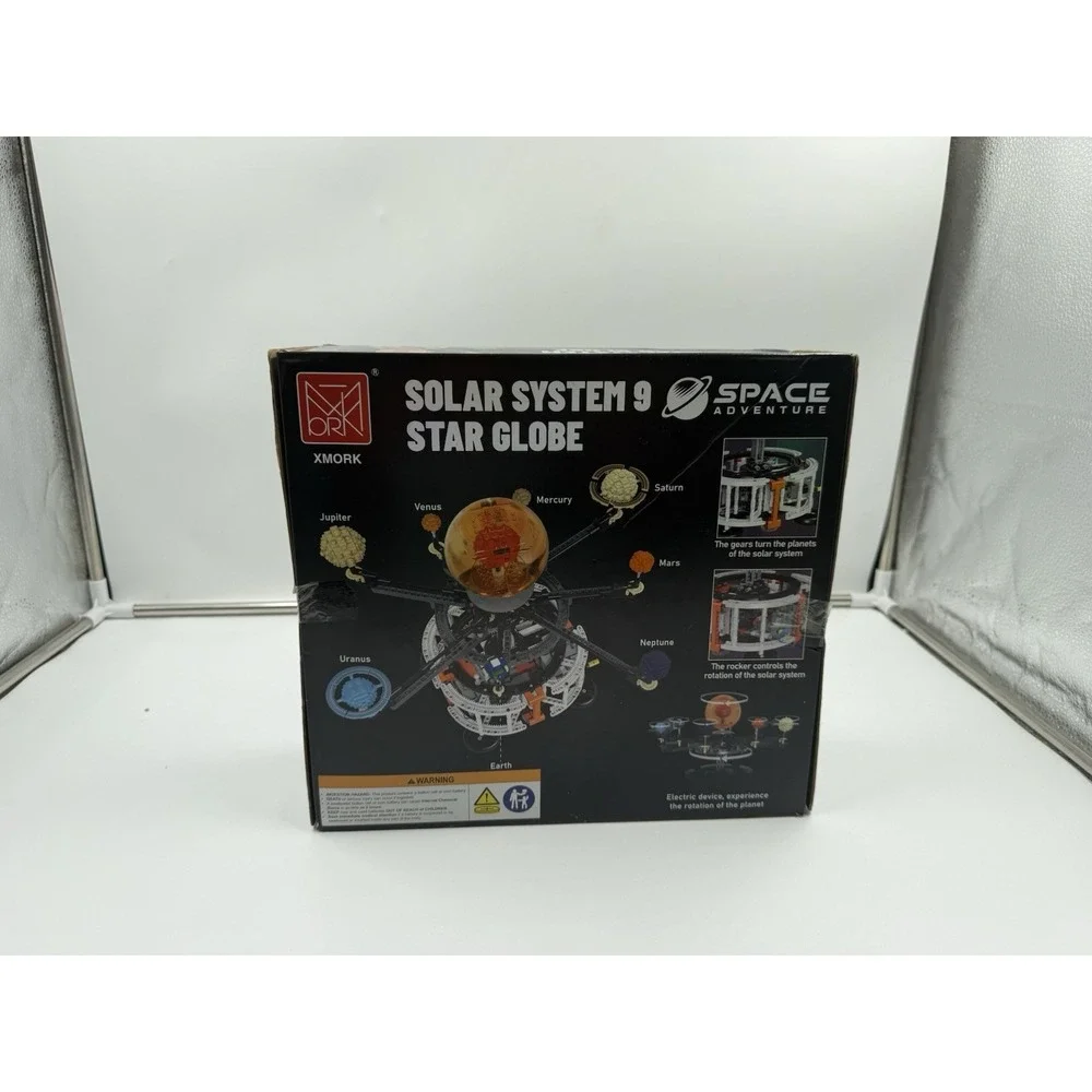 Dual-Mode Spinning Solar System Space Building Kit, STEM Model with Rotating ...